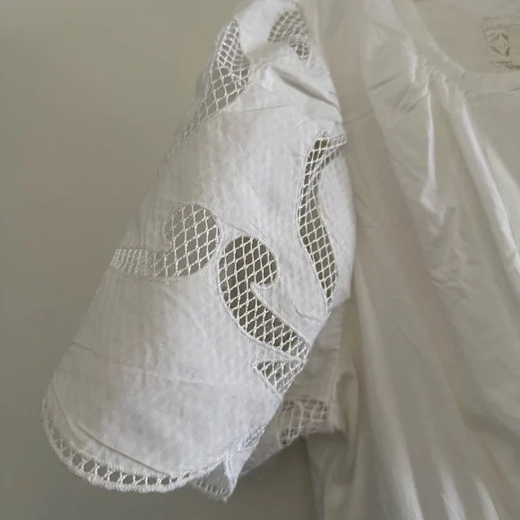 Anthropology maxi dress with eyelet cutouts and smocking XS - Picture 2 of 7